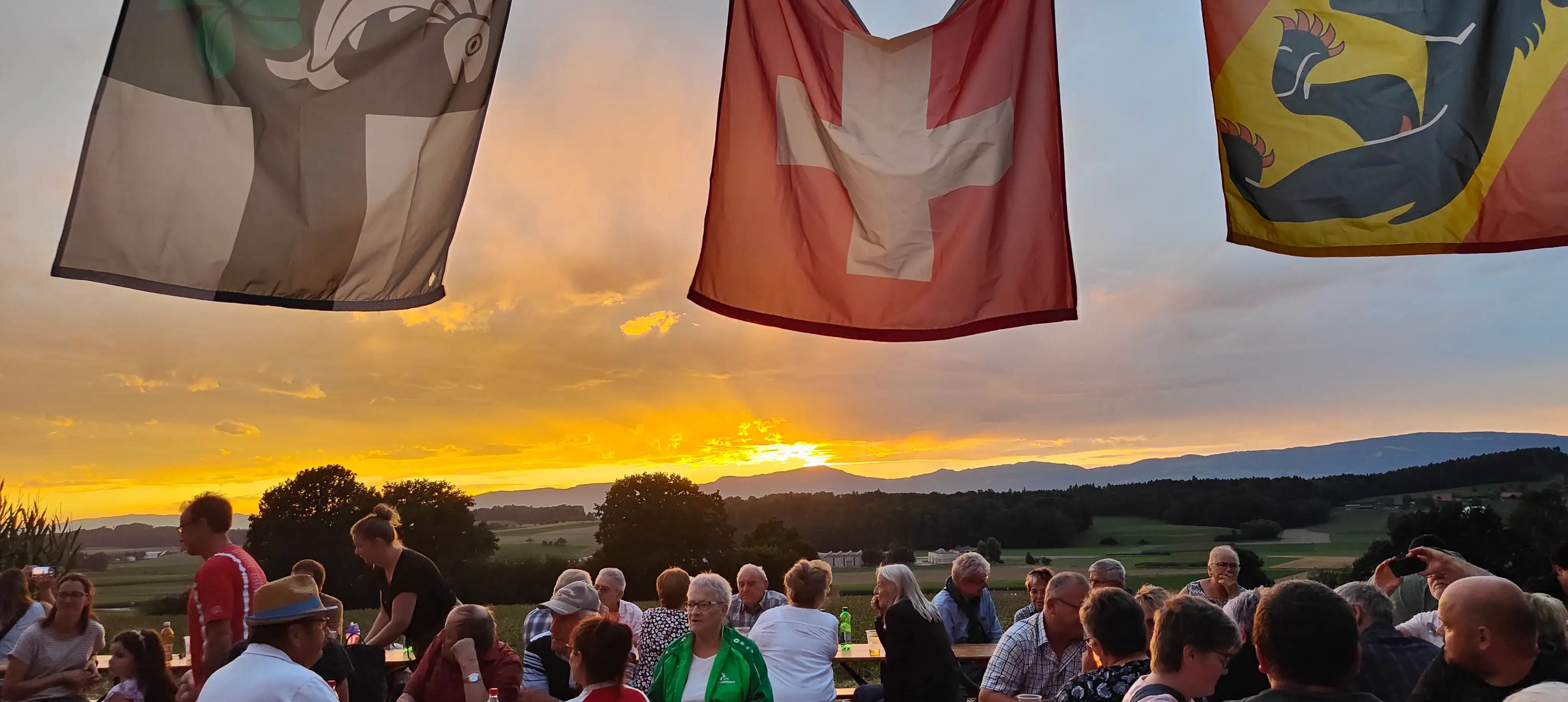 Sonnenuntergang über Bleienbach